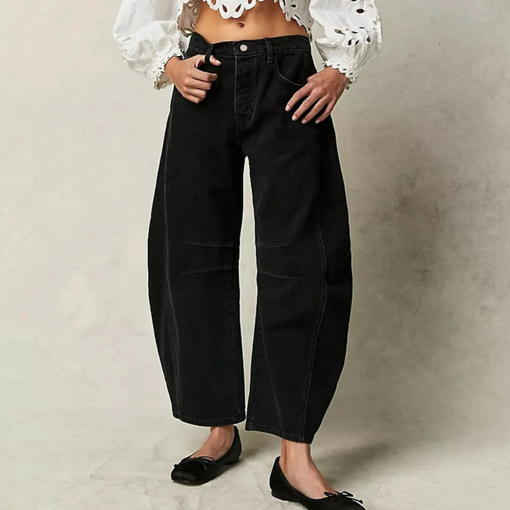 GRETA | JEANS CONFORTEVOLI A GAMBA LARGA