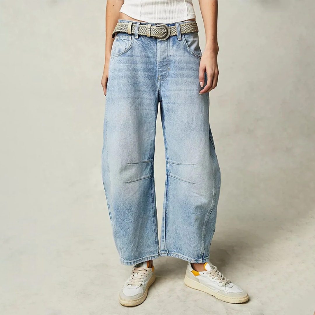 GRETA | JEANS CONFORTEVOLI A GAMBA LARGA