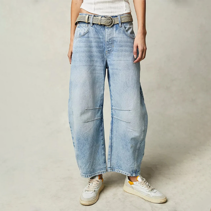GRETA | JEANS CONFORTEVOLI A GAMBA LARGA