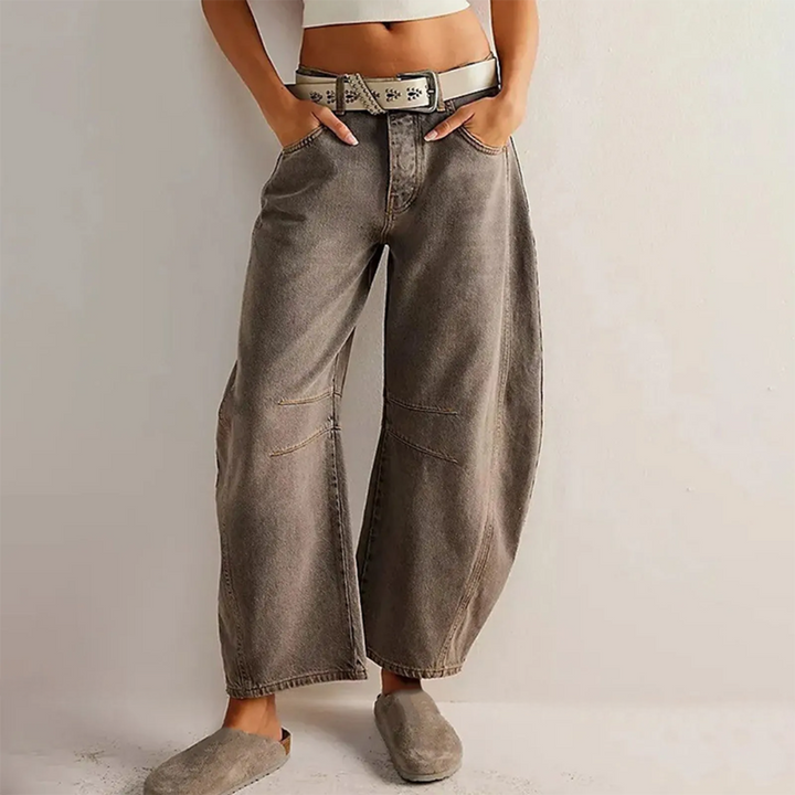 GRETA | JEANS CONFORTEVOLI A GAMBA LARGA