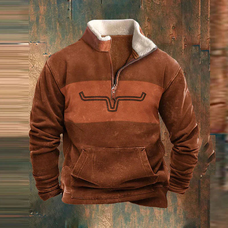 ZAMBELLI | MAGLIONE CON CERNIERA A UN QUARTO
