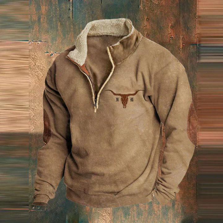 ZAMBELLI | MAGLIONE CON CERNIERA A UN QUARTO